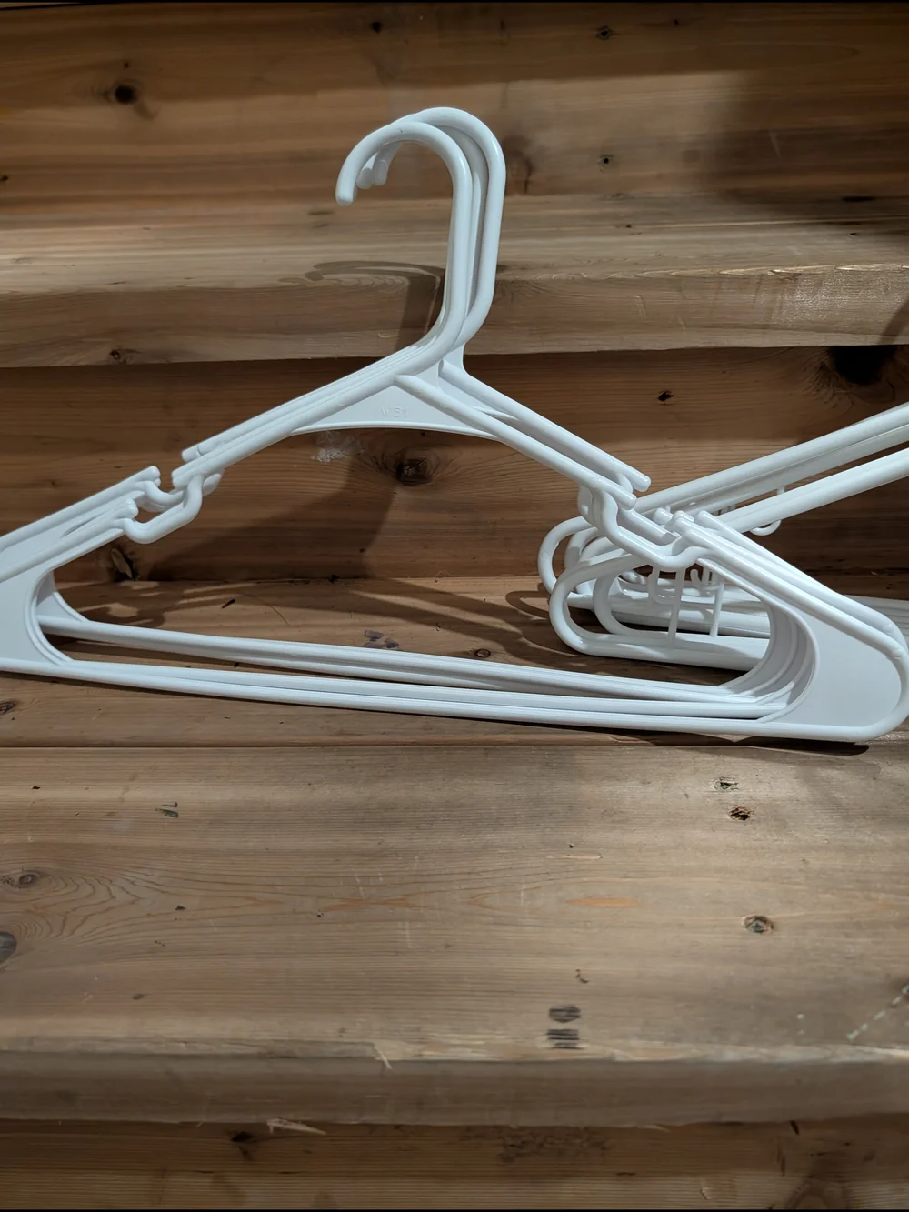 Black And White Non-Slip Clothing Hangers - Set of 24